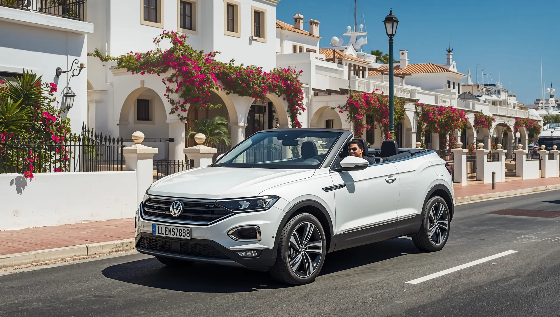 Cabrio per noleggio in zona costiera
